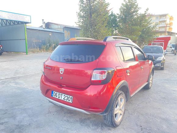 Sahibinden Dacia Sandero 0.9 TCe Stepway Ambiance 2013 Model  237.000 km Kırmızı