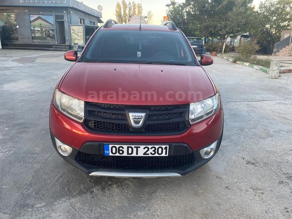 Sahibinden Dacia Sandero 0.9 TCe Stepway Ambiance 2013 Model  237.000 km Kırmızı