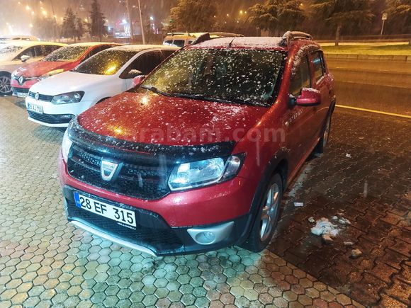 Sahibinden Dacia Sandero 1.5 dCi Stepway 2015 Model Giresun 104.000 km Kırmızı