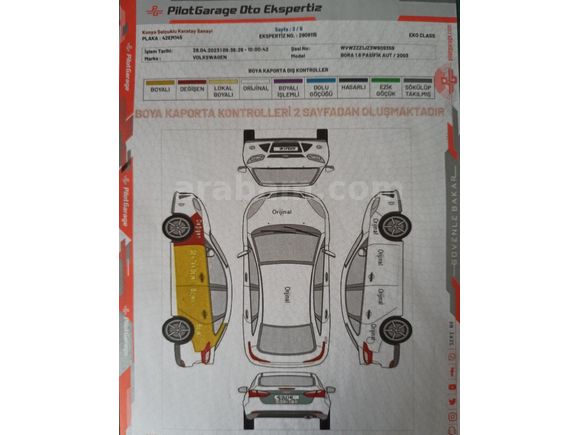 Sahibinden Volkswagen Bora 1.6 Pacific 2003 Model