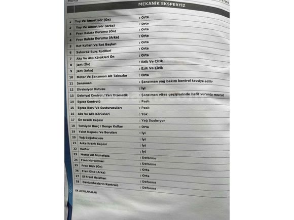 1.5 Otomatik-199.xxx km muayene akü lastik bakım sıfır