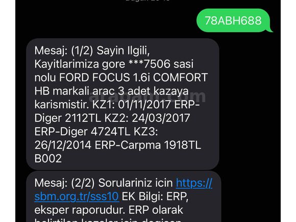 EMSALSİZ TEMİZ TAM OTOMATİK 2003 MAKYAJLI KASA FOCUS