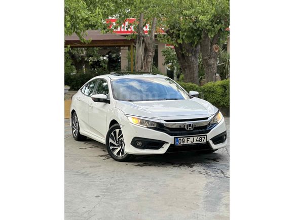 Hatasız ilk Sahibinden Honda Civic 1.6i VTEC Eco Elegance 2017 Model  180.000 km Beyaz