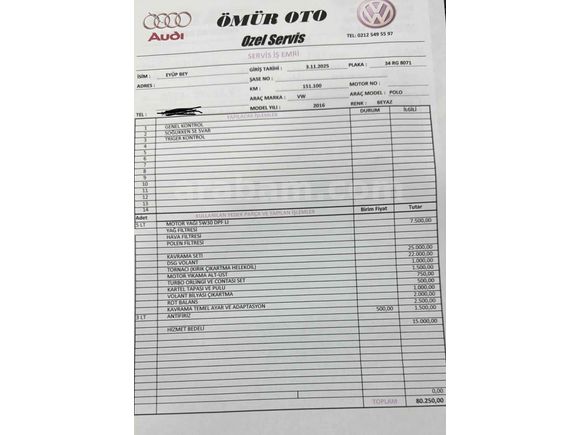 Sahibinden Volkswagen Polo 1.4 TDi Comfortline 2016 Model 