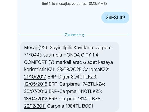 Sahibinden Honda City 1.4 Comfort 2008 Model  165600 km Gri (Gümüş)