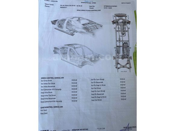 Sahibinden Renault Clio 1.6 RTE 2000 Model  298.000 km Gri