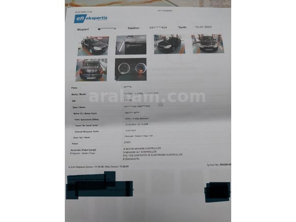RENAULT SYMBOL 1.5 DCİ