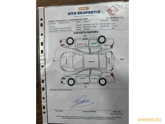 Öztürk Motors 2016 C200 D Hatasız 151 Binde C63 Görünüm