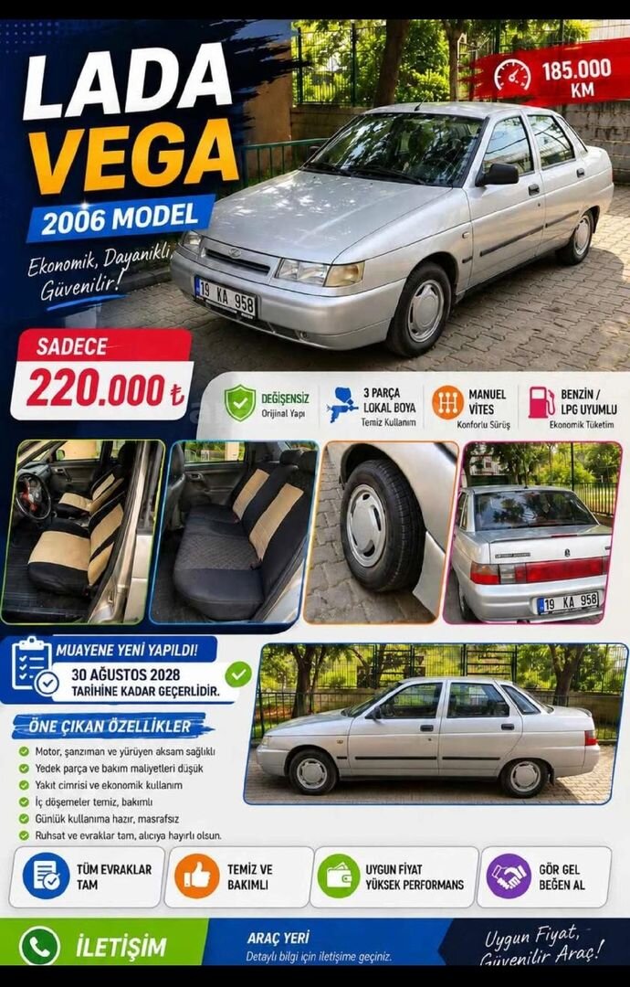 Sahibinden Lada Vega 1.6 2006 Model 1