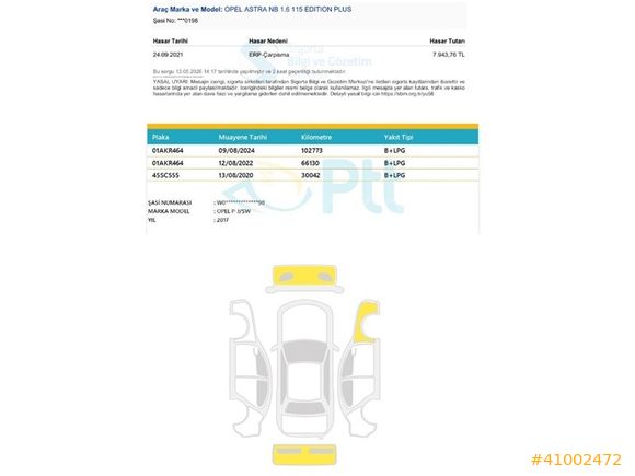 2017 ASTRA 1.6 EDT.PLS **HATASIZ ** 123 BİN KM** LPG'Lİ