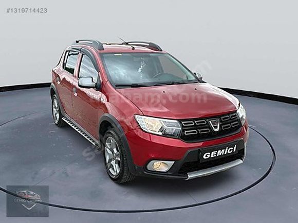 GEMİCİ'DEN-2017 SANDERO STEPWAY-1.5 DCİ OTOMATİK-HATASIZ BOYASIZ