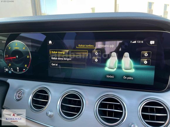2020 E200d AVANGARD YENİ KASA SİYAH-BEJ 132BİNDE COMMAND EKRAN