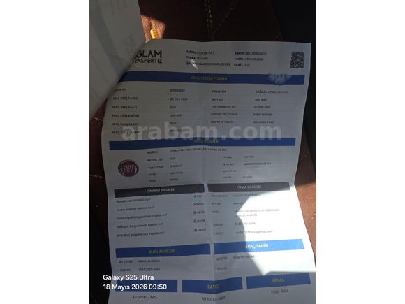 Galeriden Fiat Egea 1.4 Fire Easy 2017 Model Mardin