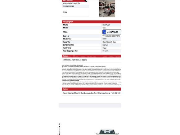 Sahibinden Renault Clio 1.5 dCi Dynamique 2009 Model