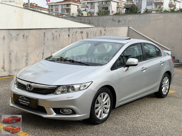 2012 MODEL 1.6 İVTECH CİVİC SANRUFLU BAKIMLI ÖZCANLAR'DA