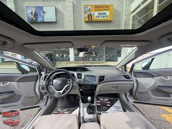 2012 MODEL 1.6 İVTECH CİVİC SANRUFLU BAKIMLI ÖZCANLAR'DA
