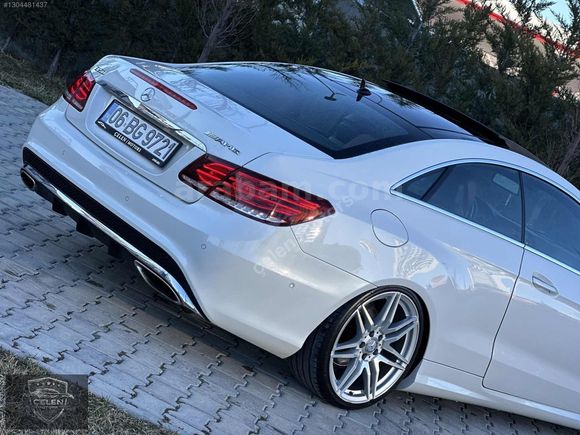 2014 MODEL MERCEDES E 250 COUPE SDF BEYAZ İÇ KIRMIZI HATASIZ