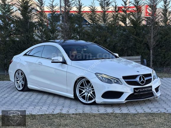 2014 MODEL MERCEDES E 250 COUPE SDF BEYAZ İÇ KIRMIZI HATASIZ