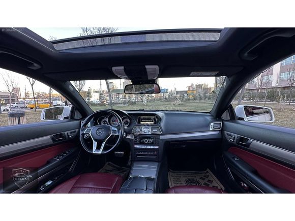 2014 MODEL MERCEDES E 250 COUPE SDF BEYAZ İÇ KIRMIZI HATASIZ