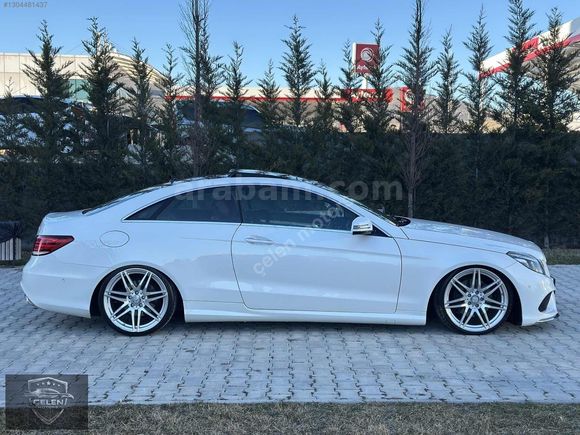 2014 MODEL MERCEDES E 250 COUPE SDF BEYAZ İÇ KIRMIZI HATASIZ