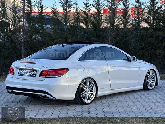 2014 MODEL MERCEDES E 250 COUPE SDF BEYAZ İÇ KIRMIZI HATASIZ