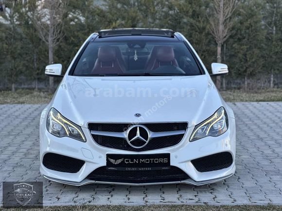 2014 MODEL MERCEDES E 250 COUPE SDF BEYAZ İÇ KIRMIZI HATASIZ