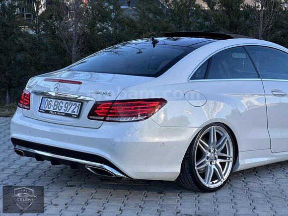 2014 MODEL MERCEDES E 250 COUPE SDF BEYAZ İÇ KIRMIZI HATASIZ