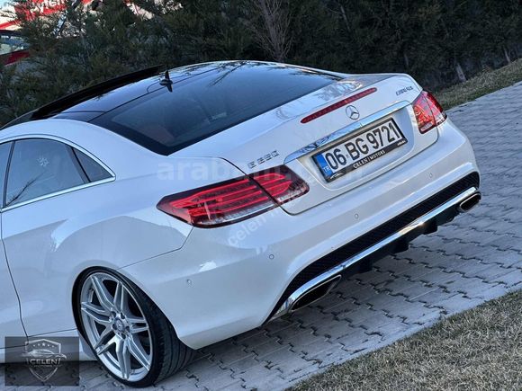 2014 MODEL MERCEDES E 250 COUPE SDF BEYAZ İÇ KIRMIZI HATASIZ