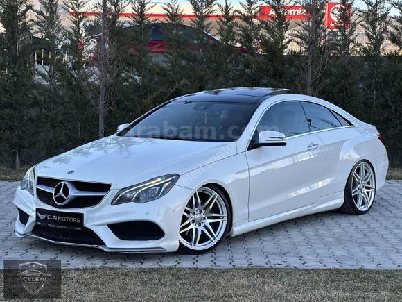 2014 MODEL MERCEDES E 250 COUPE SDF BEYAZ İÇ KIRMIZI HATASIZ