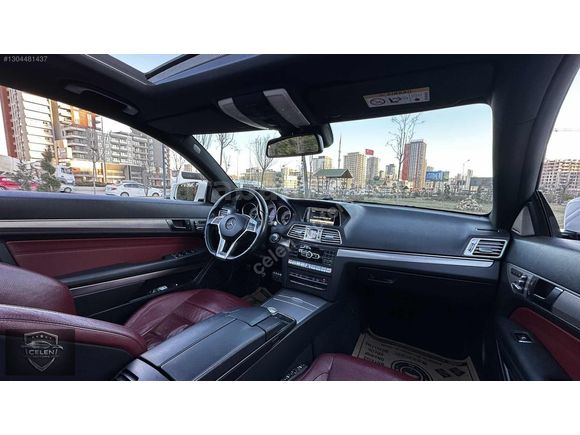 2014 MODEL MERCEDES E 250 COUPE SDF BEYAZ İÇ KIRMIZI HATASIZ