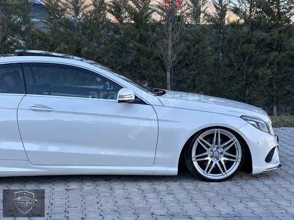 2014 MODEL MERCEDES E 250 COUPE SDF BEYAZ İÇ KIRMIZI HATASIZ