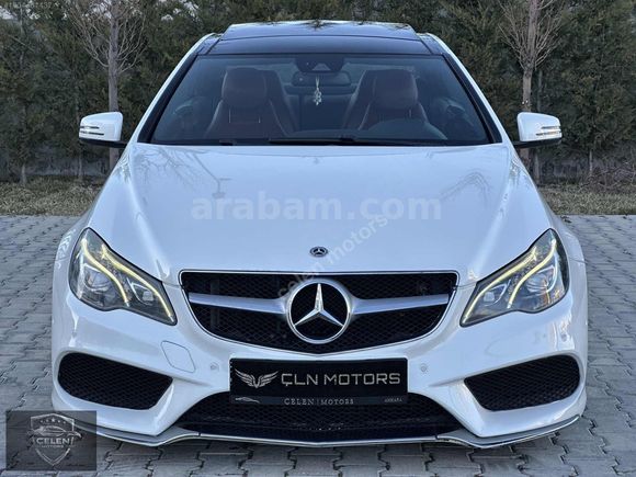 2014 MODEL MERCEDES E 250 COUPE SDF BEYAZ İÇ KIRMIZI HATASIZ
