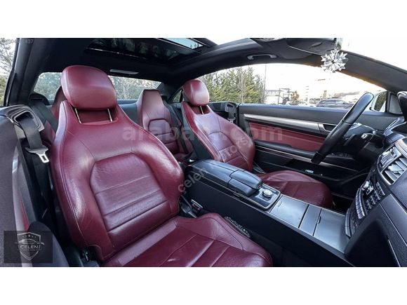 2014 MODEL MERCEDES E 250 COUPE SDF BEYAZ İÇ KIRMIZI HATASIZ