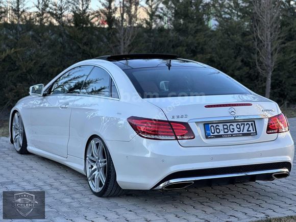 2014 MODEL MERCEDES E 250 COUPE SDF BEYAZ İÇ KIRMIZI HATASIZ