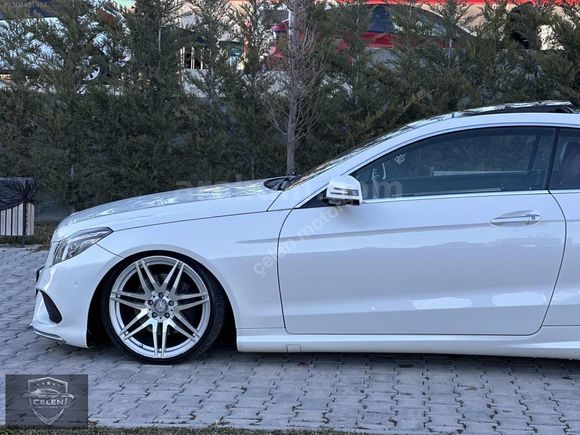 2014 MODEL MERCEDES E 250 COUPE SDF BEYAZ İÇ KIRMIZI HATASIZ