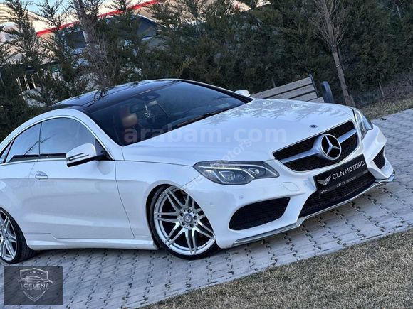 2014 MODEL MERCEDES E 250 COUPE SDF BEYAZ İÇ KIRMIZI HATASIZ