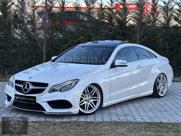 2014 MODEL MERCEDES E 250 COUPE SDF BEYAZ İÇ KIRMIZI HATASIZ