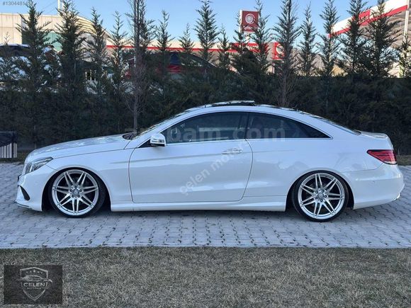 2014 MODEL MERCEDES E 250 COUPE SDF BEYAZ İÇ KIRMIZI HATASIZ