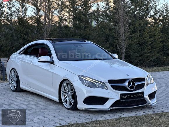 2014 MODEL MERCEDES E 250 COUPE SDF BEYAZ İÇ KIRMIZI HATASIZ