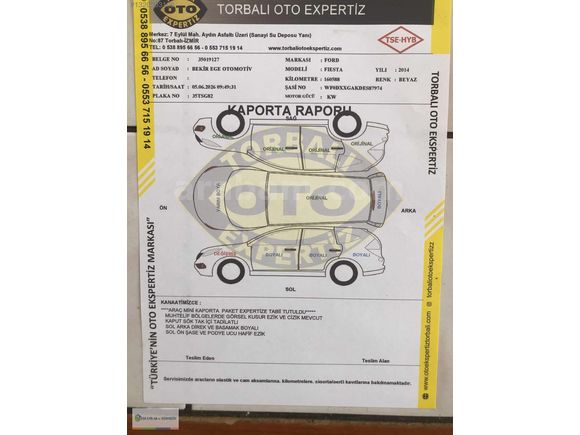 FOERD FİESTA 1.5 TDCİ 2014 MODEL FULL BAKIMLI