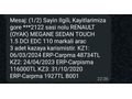 Sahibinden Renault Megane 1.5 dCi Touch 2017 Model
