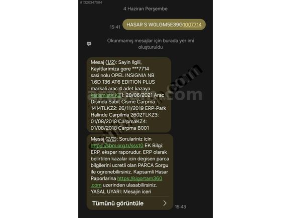 2015 MDL BAKIMLI EDİTİON ELEGANCE 1.6 DİZEL DEĞİŞENSİZ İNSİGNİA