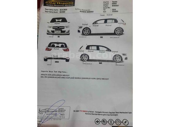 Sahibinden Toyota Auris 1.4 D-4D Active Skypack 2014 Model  144.000 km Beyaz
