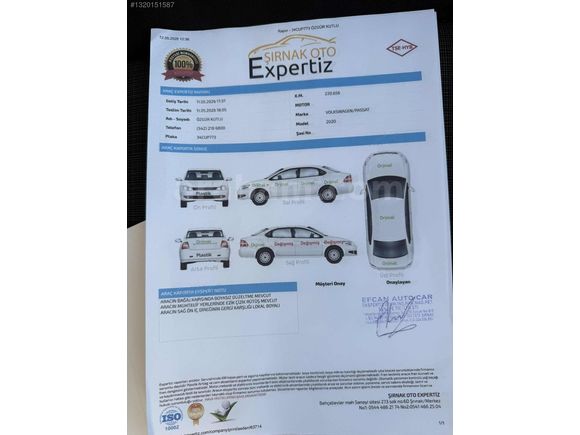 2020 MODEL PASSAT 221 BİNDE BOYASIZ