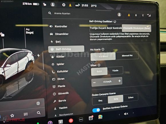 BOYASIZ DEĞİŞENSİZ TRAMERSiZ 2025 TESLA MODEL Y PREMiUM JUNiPER