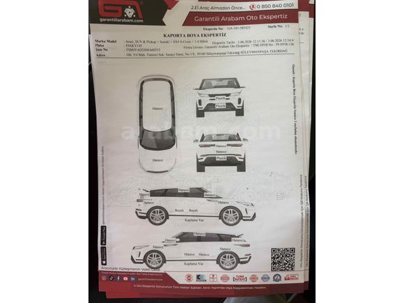Galeriden Suzuki SX4 S-Cross 1.4 Elegance 2022 Model Tekirdağ