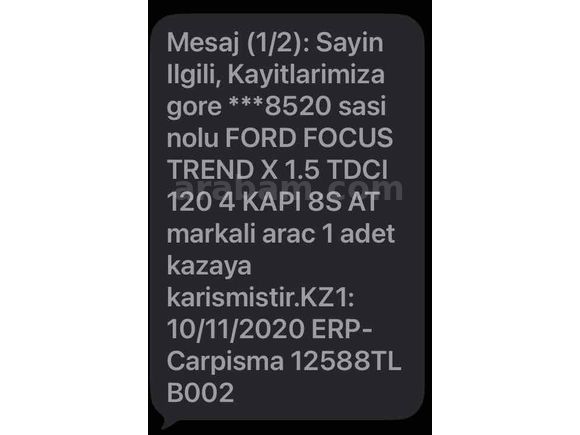 2020 MODEL FORD FOCUS  LANSMAN RENK 