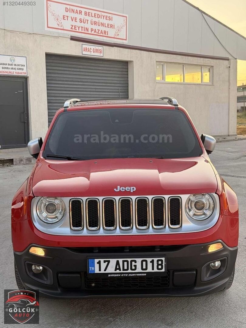 Galeriden Jeep Renegade 1.6 MultiJet Limited 2014 Model Afyonkarahisar 180.000 km Kırmızı 5