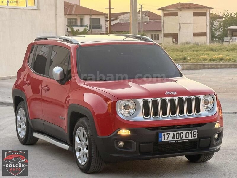 Galeriden Jeep Renegade 1.6 MultiJet Limited 2014 Model Afyonkarahisar 180.000 km Kırmızı
