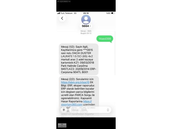 ER OTOMOTIV BOLU DAN DACIA DUSTER 4X2 DIZEL MANUEL LAURETA